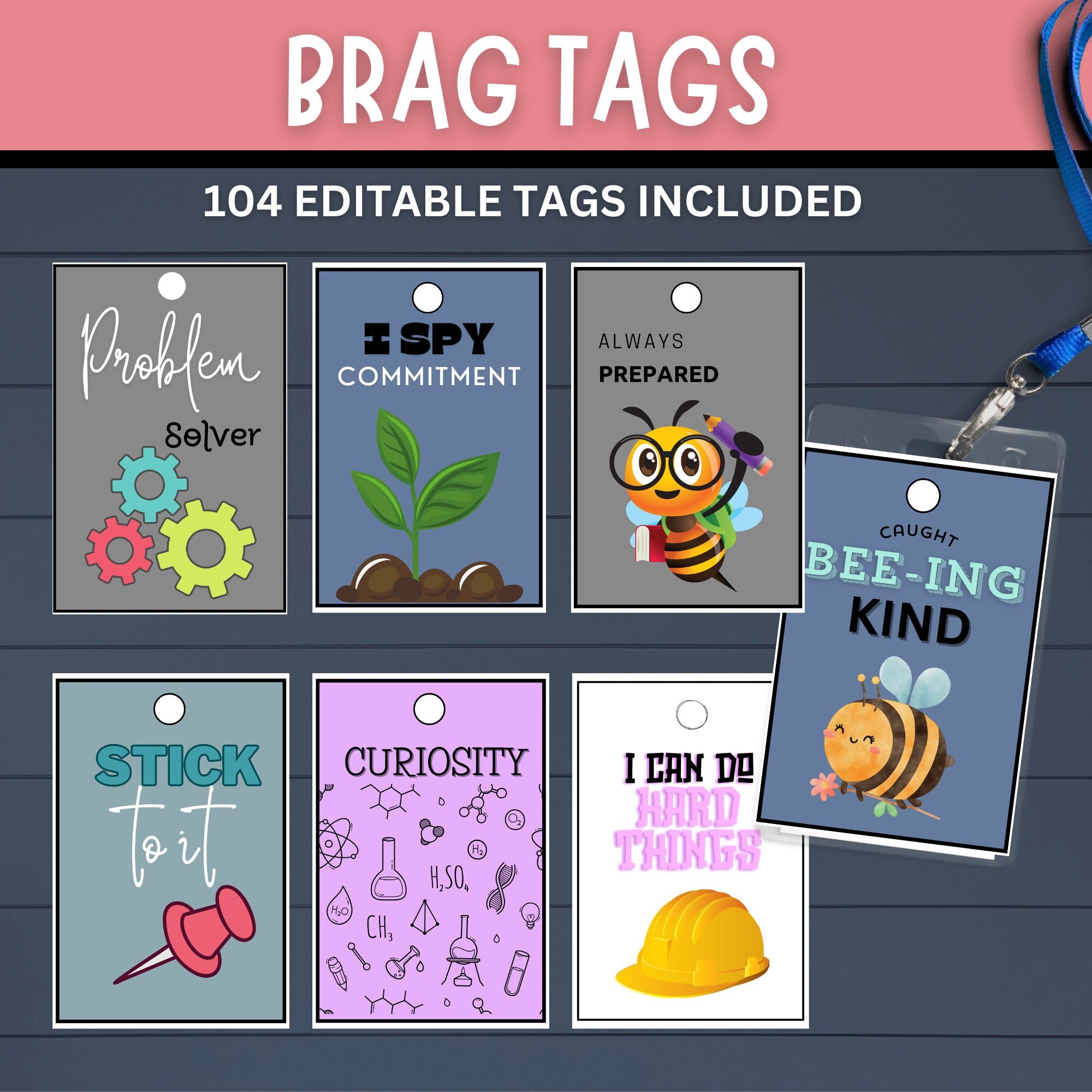 Brag Tags Brave Tags Motivation Classroom Management Goal 
