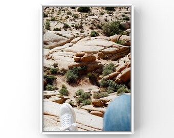 Joshua Tree Climb on Film | 35mm film color Joshua Tree Print | Joshua Tree poster