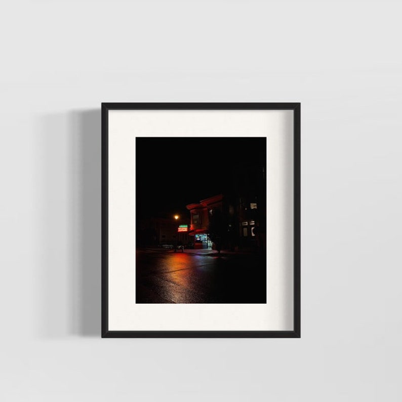 San Francisco at Night Print Retro Photography Print Retro Wall Art San Francisco Art Digital Download image 1