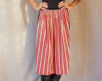Vintage Guatemalan Striped Hand-Made Tie Apron | One Size
