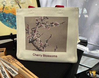 Chinese Painting Art Tote Bag, 100% Cotton Shoulder Bag