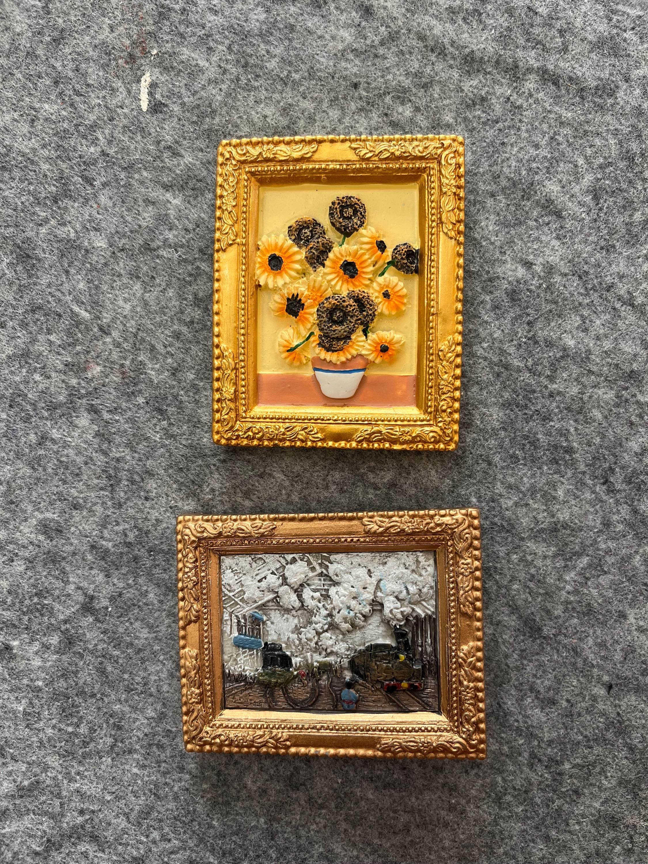 World famous paining kitchen refrigerator magnets painting 3D