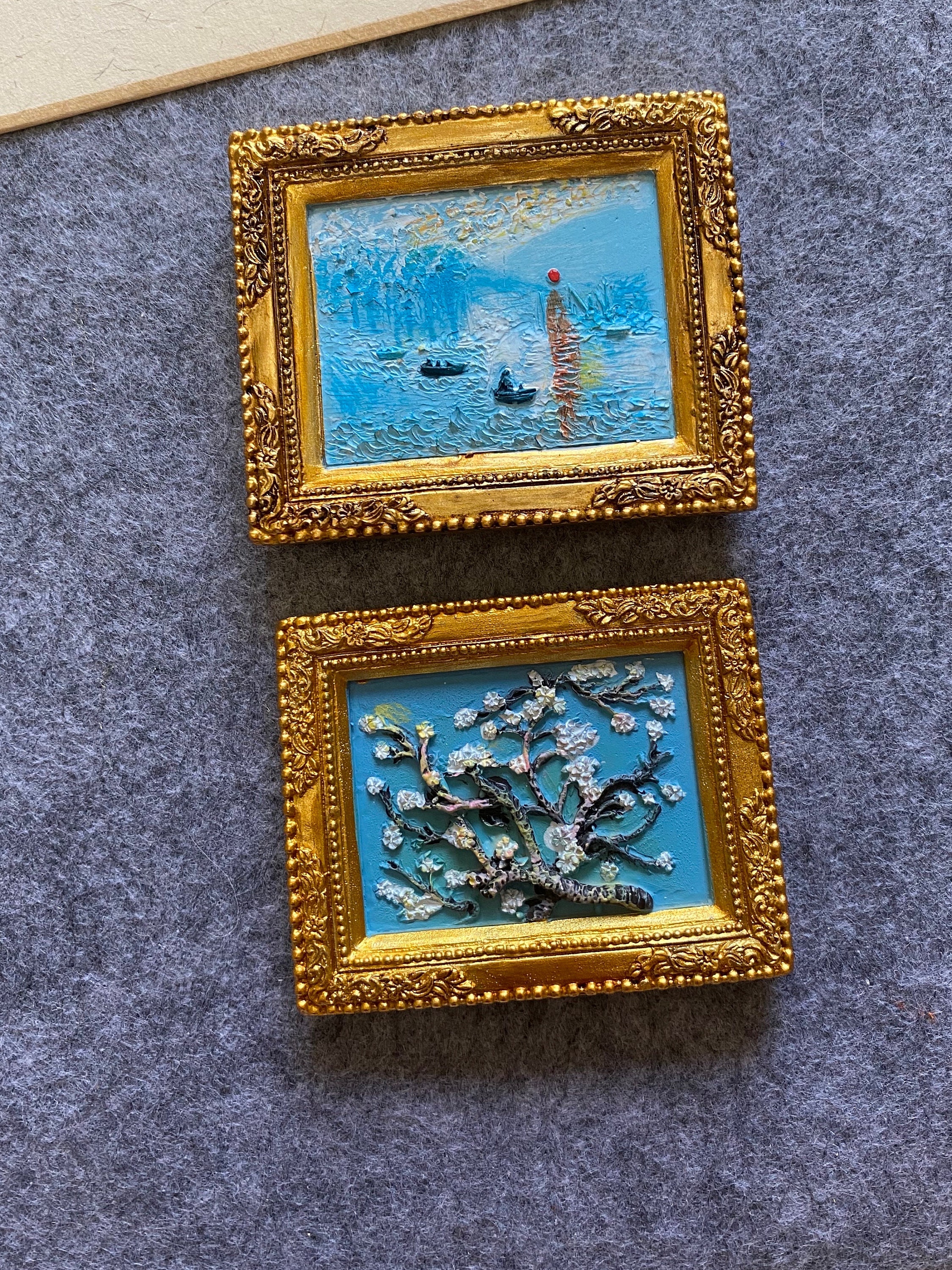 World famous paining kitchen refrigerator magnets painting 3D