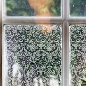 PVC-free tropical pineapple window privacy film - now with faster ship by date! immagine 1