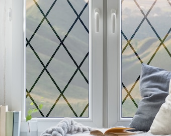 Wrought Iron Style Etched Glass Privacy Film