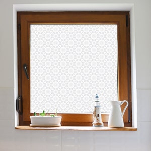 Frosted Floral Screen Privacy Film