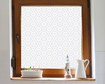 Frosted Floral Screen Privacy Film