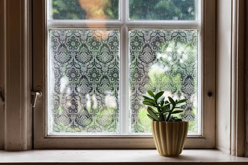 PVC-free tropical pineapple window privacy film - now with faster ship by date! immagine 1