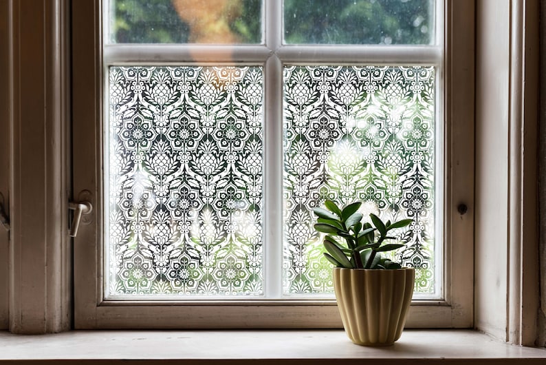 PVC-free tropical pineapple window privacy film - now with faster ship by date! immagine 3