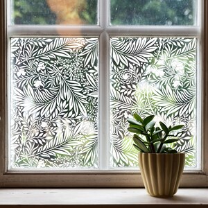 Active TROPIC Patterned Decorative Window Film - Colorful Floral Privacy Glass Film, Frosted Vinyl