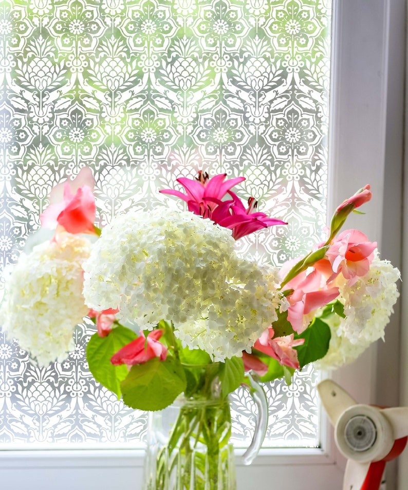 PVC-free tropical pineapple window privacy film - now with faster ship by date! immagine 5