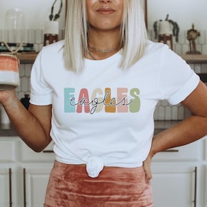 Eagles - Over - Eagles | Retro | School Mascot | Sublimation