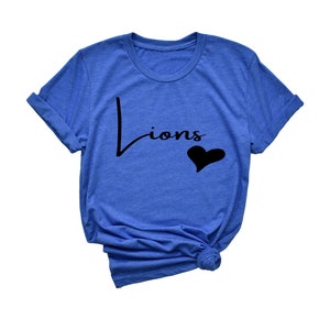 Lions &lt;3 | School Spirit Shirt | Go Lions | School Mascot | Sublimationshirt