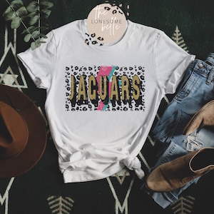 Jaguars Shirt | Jaguars Leopard Lightning Bolt TShirt | Schule Maskottchen Shirt
