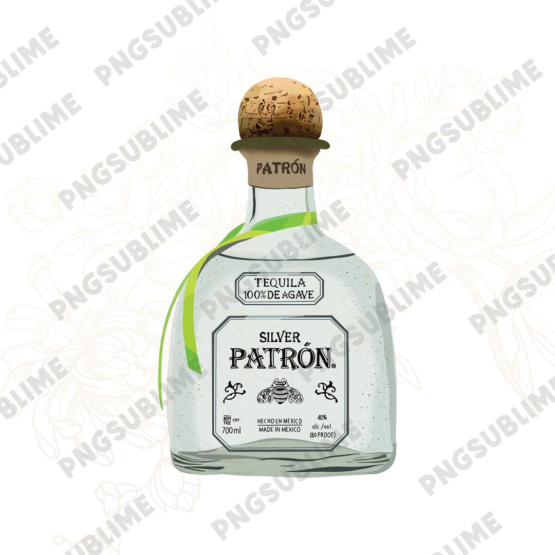Patron Tequila Bottle PNG for Sublimation Use DIGITAL DOWNLOAD