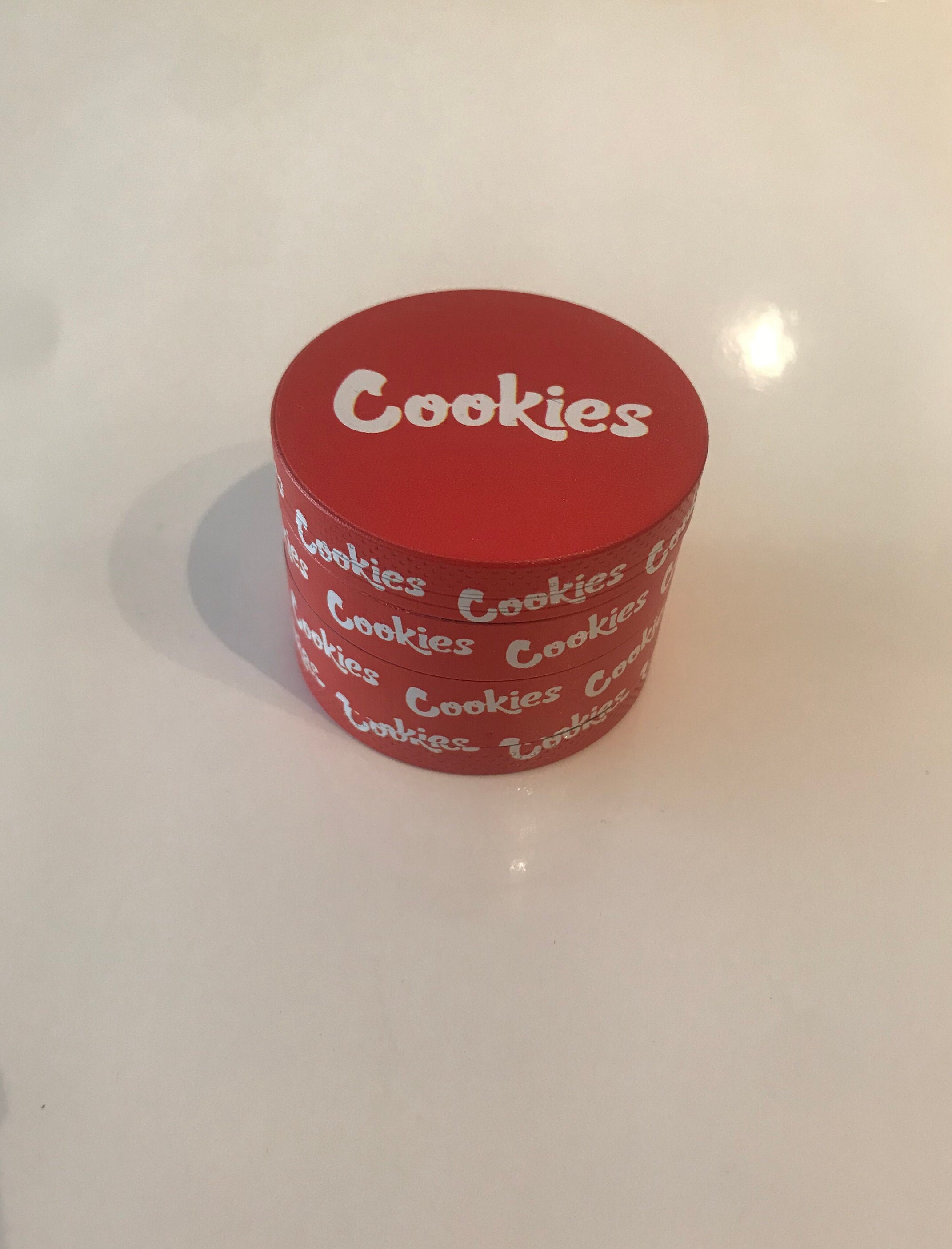 Red Cookies LED Glow Rolling Tray 8 X 11 3piece Set Grinderstash