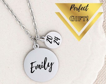 Graduation Necklace Gift High School Grads Gift for Girls College Graduation Class of 2024 Custom Graduation gift Graduation jewelry