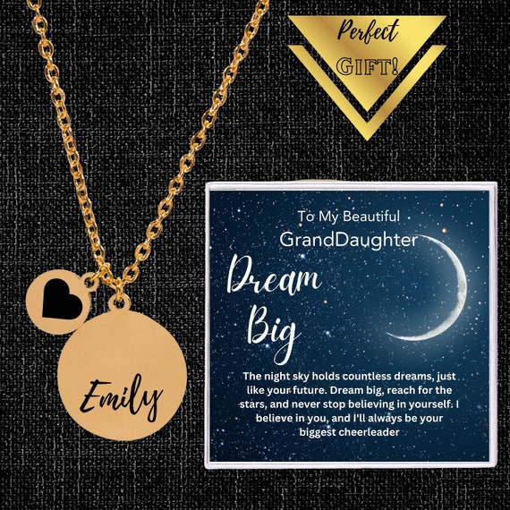 thumbnail image 2 of Granddaughter Gift From Grandma, Granddaughter Necklace, Granddaughter 2 of 13