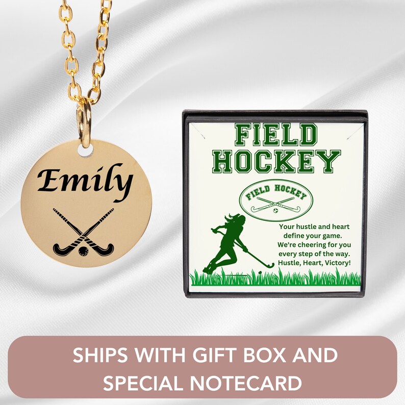 Field Hockey Gift for Her Field Hockey Jewelry Gift Personalized Field