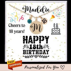18th birthday gift for her, 18 birthday gift for her, 18th birthday present, 18th birthday necklace, 18th birthday gift, 18 birthday jewelry
