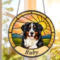 Custom Pet Portrait Suncatcher | Stained Glass Style Window Hanging | Personalized Dog Cat Memorial Gift Made from Your Photo product logo