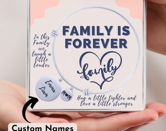 Mom Bracelet With Kids Names Family Gift For Women Handmade Custom Bracelet Gift for Mama Custom Family Handmade Jewelry Mothers Day Gift