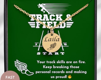 Track And Field Jewelry Runner Necklace Gift for Runner Track Jewelry Cross Country Jewelry Gift Girls Runner Gift Track Field Gift Running