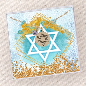 Star of David Necklace Jewish Star Charm Jewish Religious Necklace Jewish Star Necklace Gift Judaica Jewelry Religious Gift Judaica Necklace