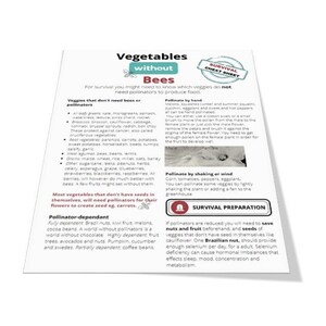 SURVIVING WITHOUT Bees or Pollinators