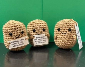 Crochet Positive Potato: Emotional Support Gift