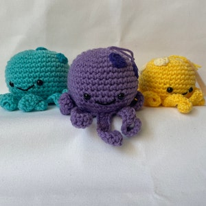 Emotional Support Octopus, Encouragement Gift, Handmade Crochet Octopus