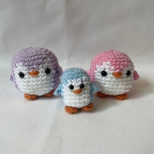 Crochet Penguin & Babies: Amigurumi Stuffed Animals