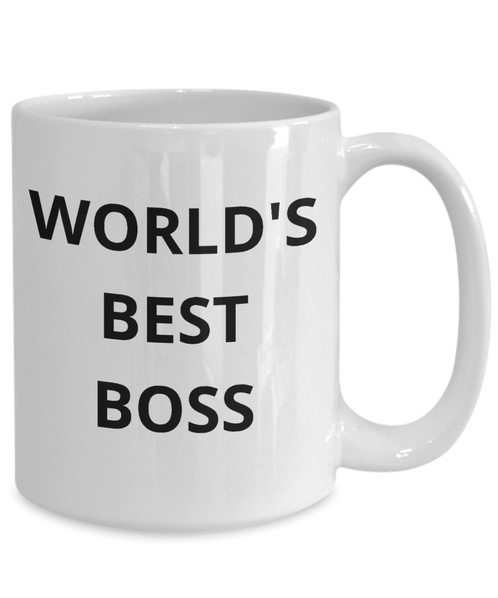 Meilleure Tasse Blanche de Boss Au Monde. Le Bureau, Dunder Mifflin Scranton, Drôle Mème, Entreprene