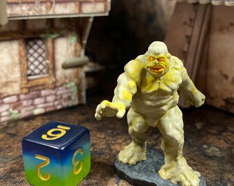 Handpainted Wax Golem Miniature: D&D, Pathfinder, RPG