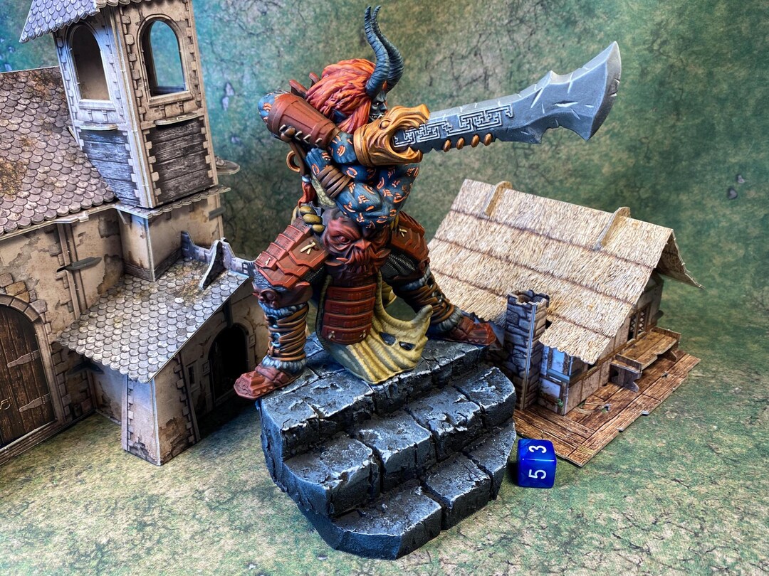 Rune Giant Handpainted D&D Miniature Pathfinder Frostgrave RPG