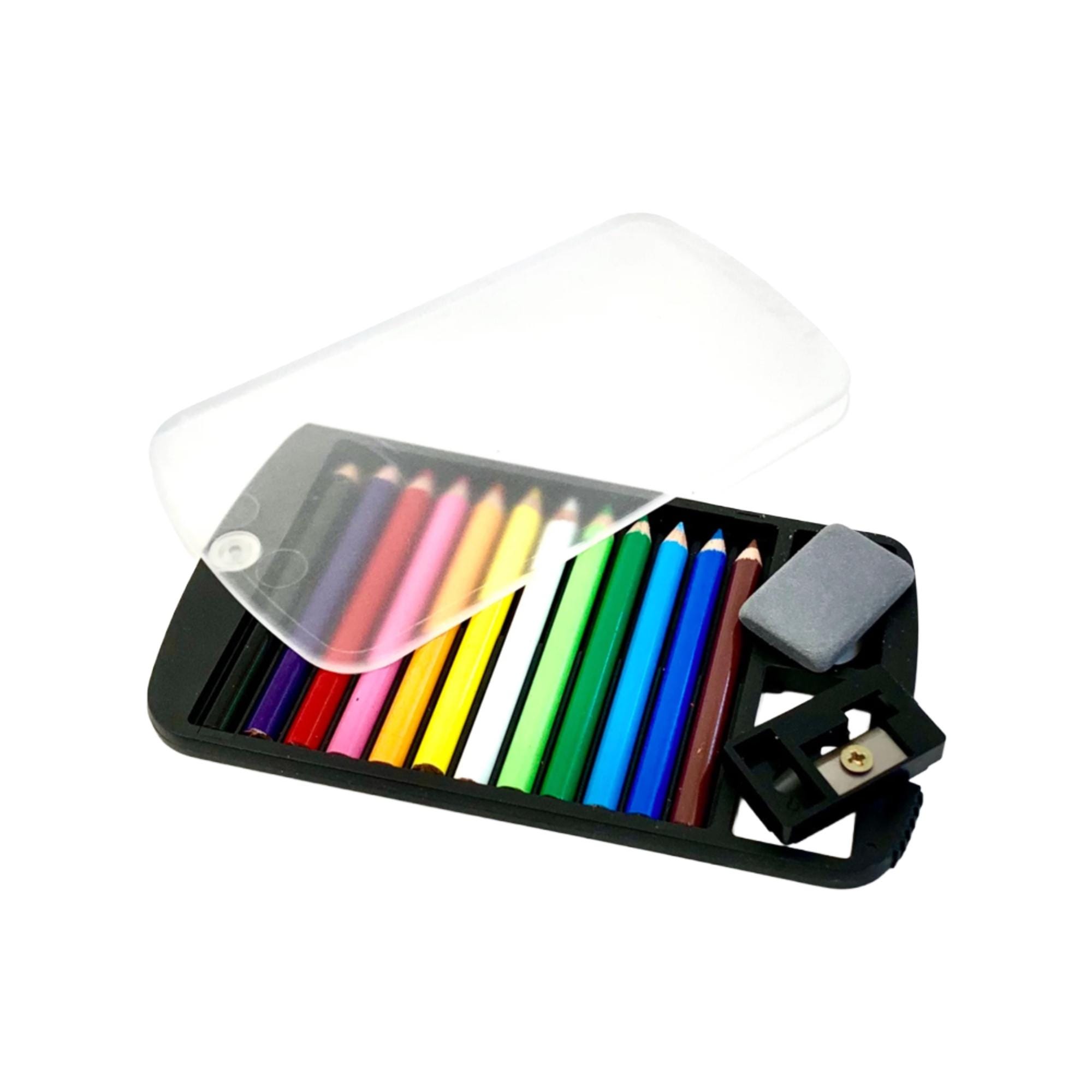 Mini Colored Pencil Set – Pocket-sized Art Kit With Sharpener & Eraser ...