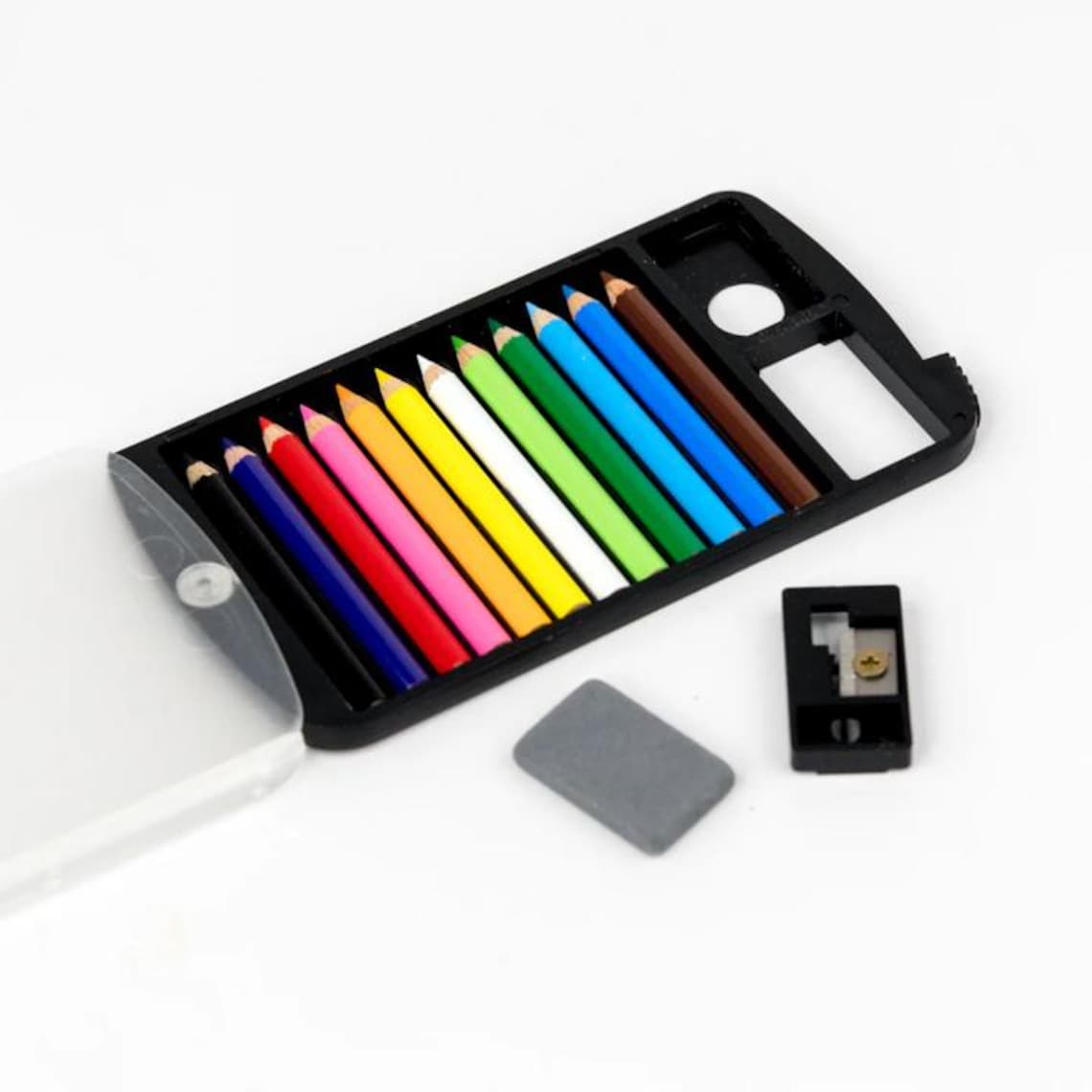 Mini Colored Pencil Set – Pocket-sized Art Kit With Sharpener & Eraser ...