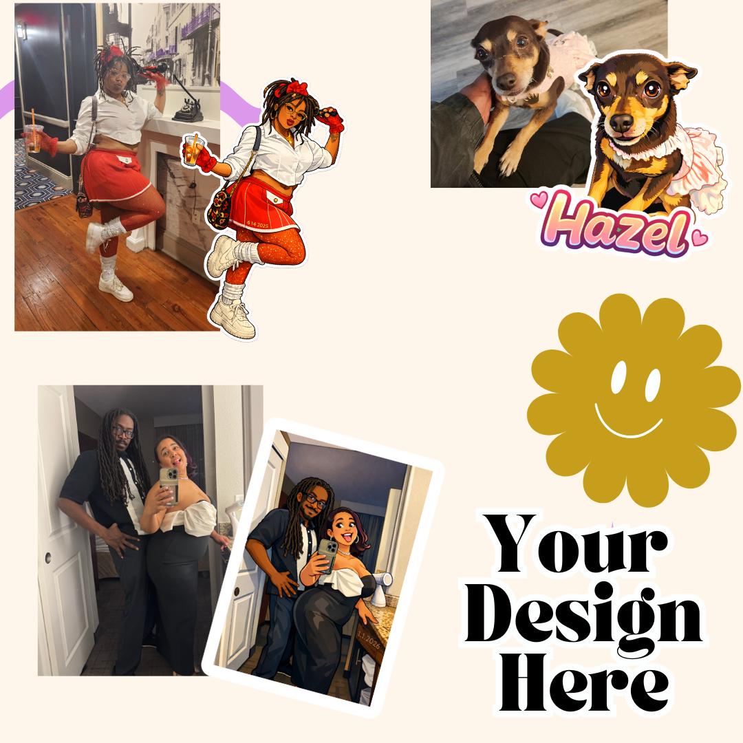 Custom Cartoon Stickers – Personalized Photo to Sticker, Waterproof ...