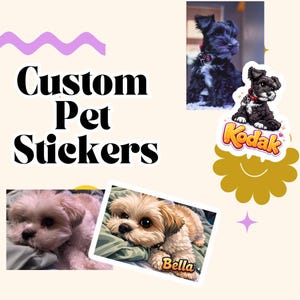 Custom Cartoon Stickers – Personalized Photo to Sticker, Waterproof ...
