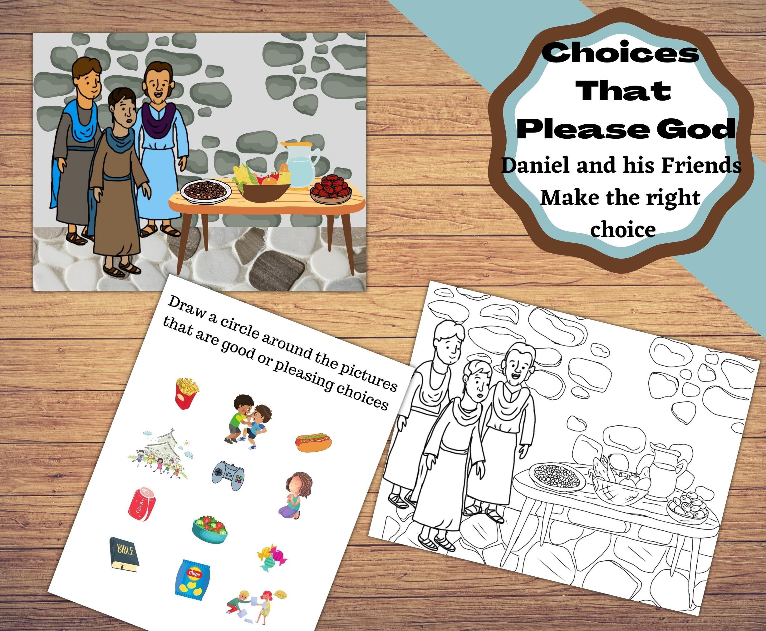 Daniel Obeys God Coloring Pages