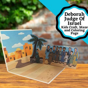 Printable Kids Bible Craft about Deborah The Judge Of Israel. Bible lesson and craft about Deborah.