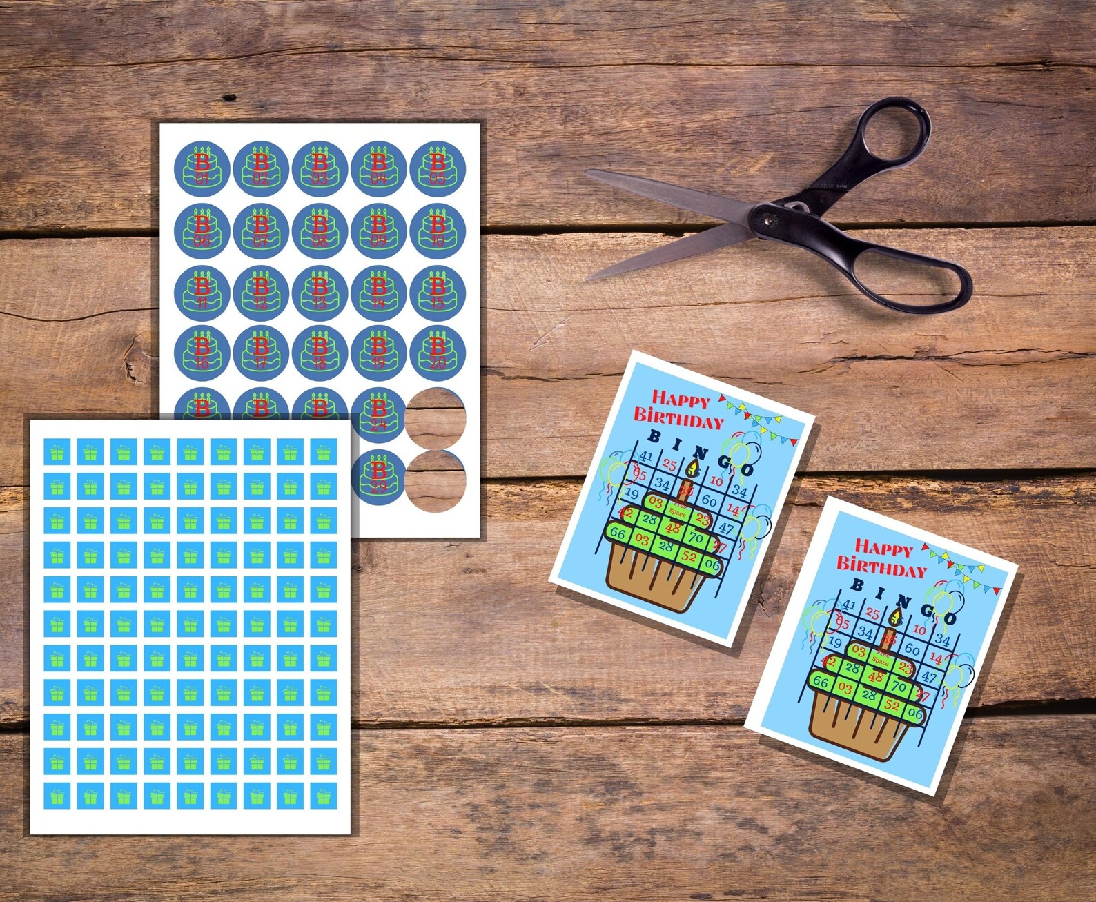 Boy Birthday Party Bingo Printable Game - Etsy