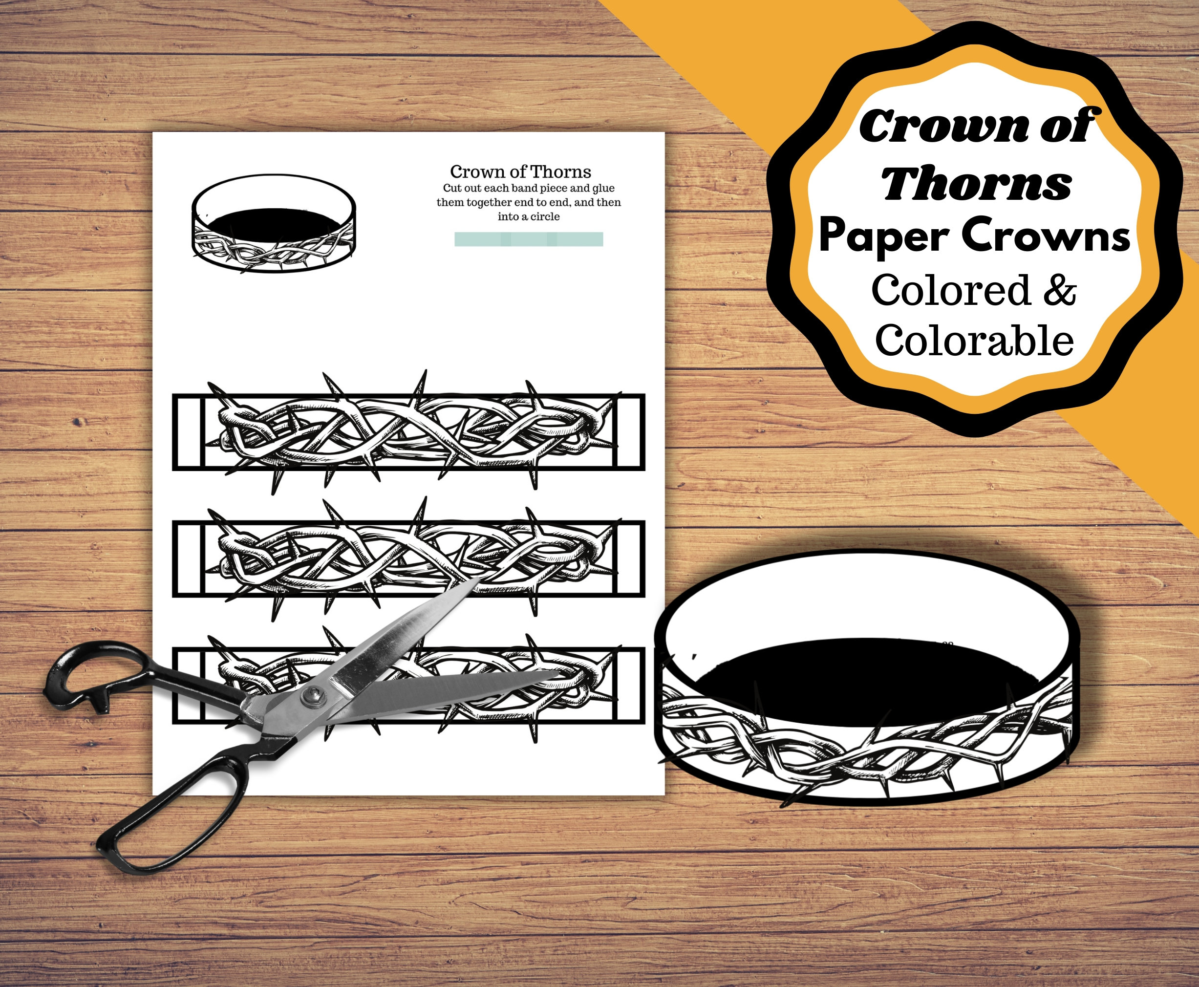 Free Printable Bible Paper Crown For Kids