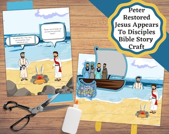 Printable Crafts für die Geschichte von Jesus erscheint seinen Schülern und Petrus Restauriert