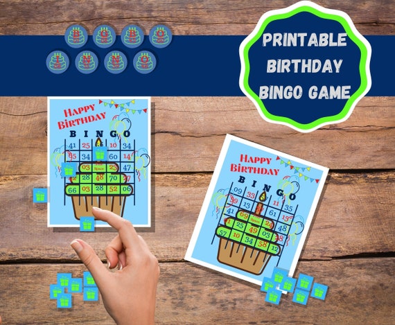 Boy Birthday Party Bingo Printable Game | Etsy