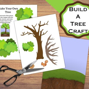 Printable Build a Tree Pages. Learn the Parts to a Tree as You Put One ...