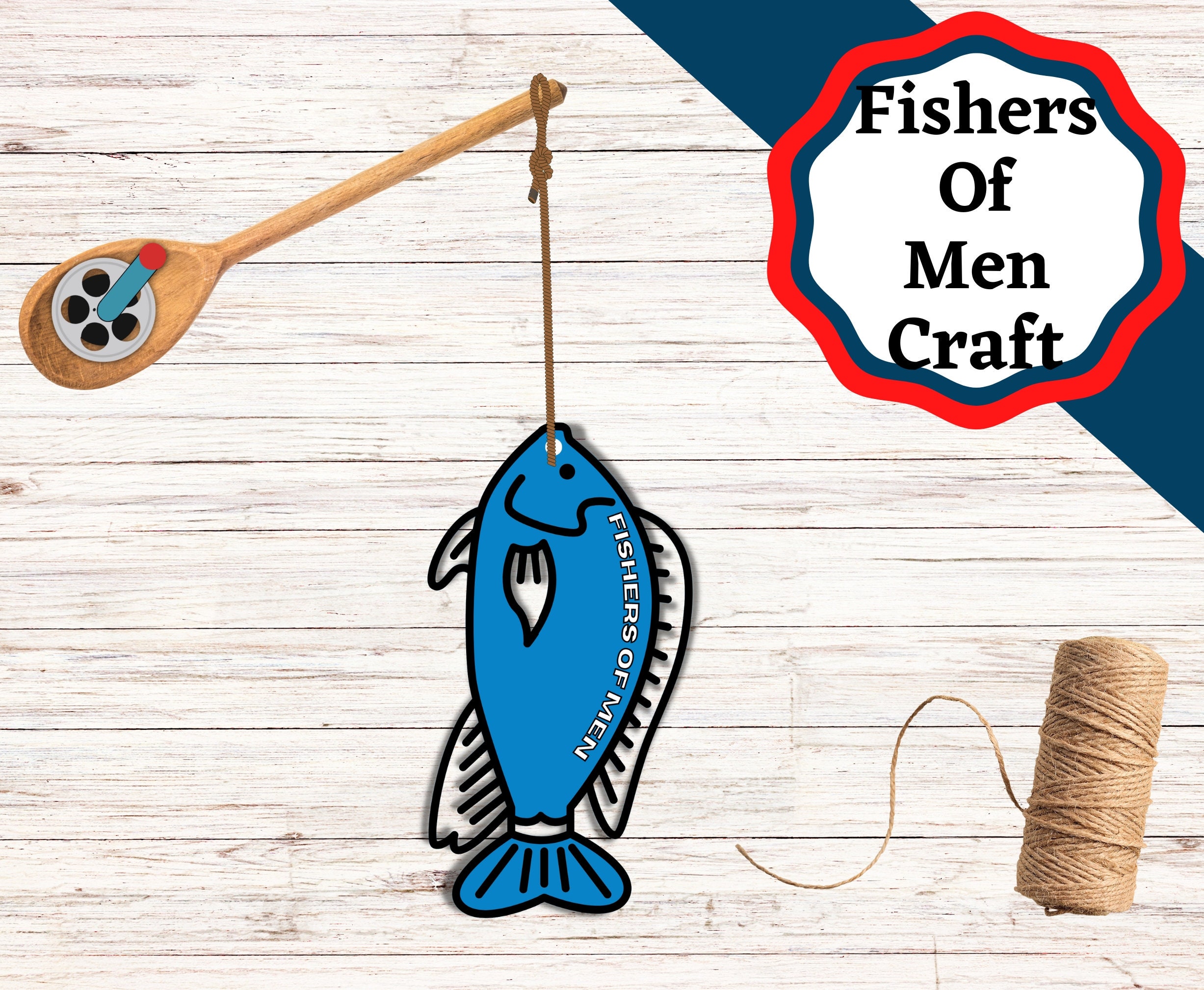 Fishers of Men Printable Bible Craft Easy Craft to Make Fishing