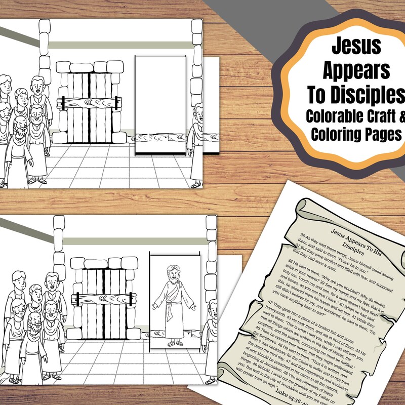 Jesus Appears to the Disciples Craft - Etsy