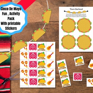 Printable Cinco De Mayo Coloring Sheets, Crafts, and Decorations - Etsy ...
