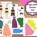 Printable Paper Dolls With Hair and Dresses. - Etsy